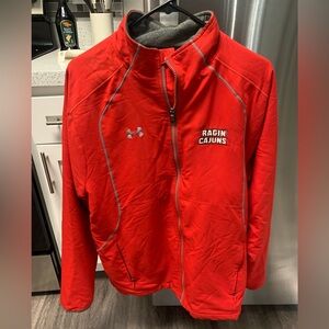 Under Armour cold gear fleece ULL Ragin’ Cajuns jacket. Men’s size Medium.